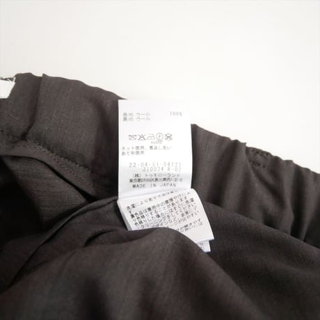 継続販売品 GALERIE VIE エアリークレープ ツータックパンツ 23045104131 2609-0260