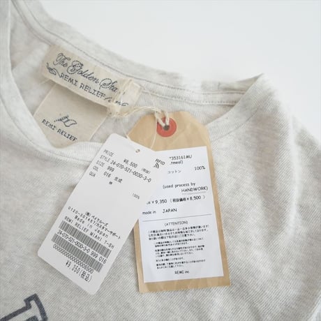 人気完売品 / 未使用 / MUSE de Deuxieme Classe購入品 / REMI RELIEF / MIAHI Tシャツ / 24070521003030 / 2507-1457