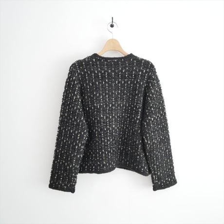2025AW 未使用 TORRAZZO DONNA 【洗える】ツイードニットジャケット 6260-391 2605-0839
