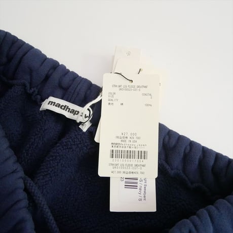 2026AW今季新作 未使用 Madhappy Classics Fleece Straight Sweatpant UK0100523 2609-0894