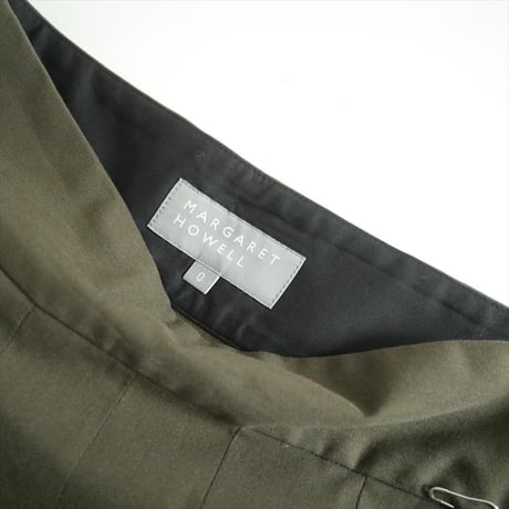 MARGARET HOWELL / FINE WOOL COTTON TWILL SKIRT / 578-3232005 2602-0909