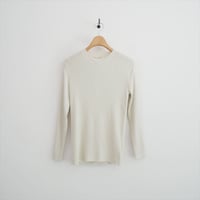継続販売品 未使用 GALERIE VIE ギザコットンリブ クルーネックプルオーバー※未使用品 23026102105 2608-1194