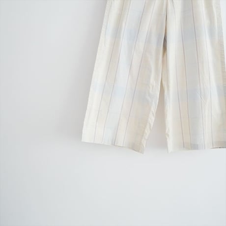 2026SS今季 MEYAME CHECK SIDE LINE WIDE PANTS MEY-2423 2607-2120