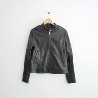 継続販売品 BEAMS同型お取扱い EMMETI FAI ナッパ シングル ライダースブルゾン 64-18-0329-832 2609-0837