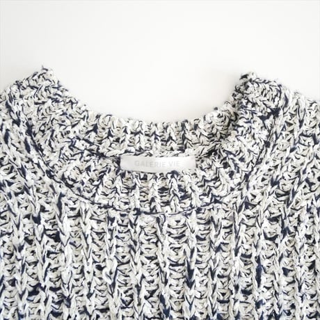 継続販売品 GALERIE VIE コットンダップル クルーネックプルオーバー 23026102005 2610-0211