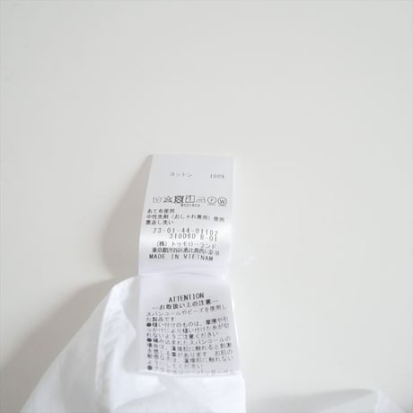 人気完売品 GALERIE VIE コットン ロングタイシャツ 23014401102 2607-1380