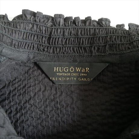 2026・人気完売品 HUG O WaR ピンタックフリルブラウス 2607-0655