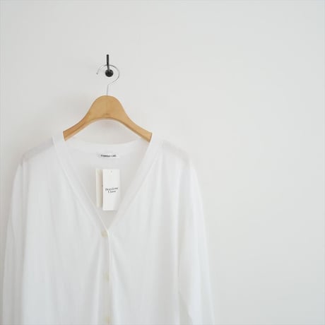 2025 未使用 DEUXIEME CLASSE Fine Cotton Vネック カーディガン 25080500810030 2607-0808
