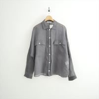 2026AW今季新作・人気完売品 GALERIE VIE コットンシルクオーガンジー オープンカラーシャツ 23016401011 2609-0275