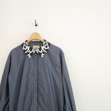 UNITED ARROWS レディ レースカラー 2WAYブラウス 15211991483 2604-1595