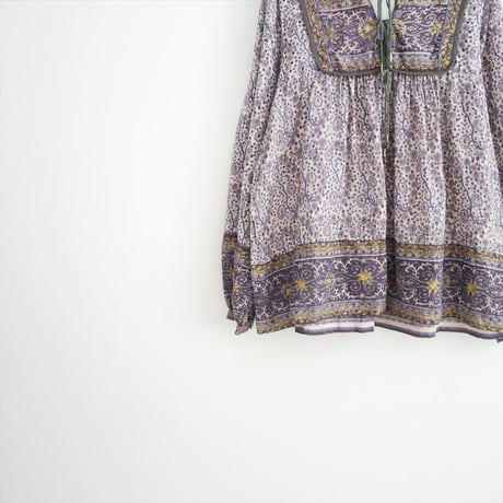 2025・人気完売品 L'Appartement Indian Cotton Blouse 25050570003610 2609-0440