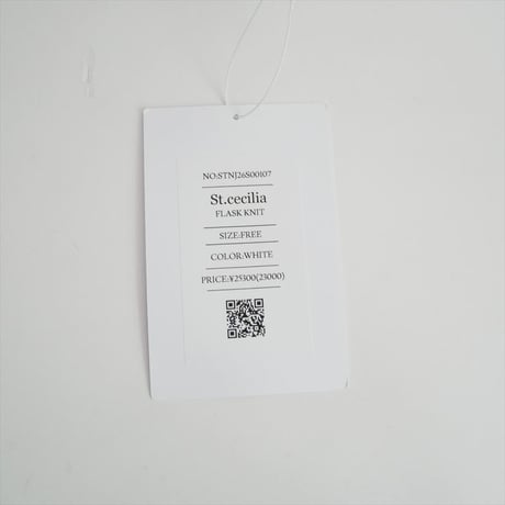 2026AW今季新作 未使用 St.cecilia フラスコニット STNJ26S00107 2610-0100
