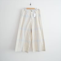 2026SS今季 MEYAME CHECK SIDE LINE WIDE PANTS MEY-2423 2607-2120