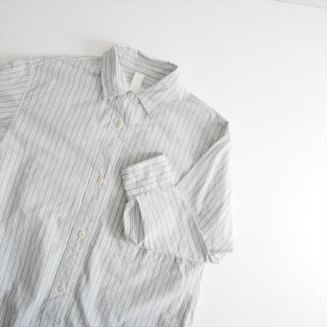 2025・人気完売品 MHL. PJ STRIPE COTTON POPLIN SHIRT  5955253204 2607-0436