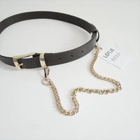 2026SS今季・人気完売品 AP STUDIO別注 LEFIJE 2way chain leather belt 26099587000210 2607-0197