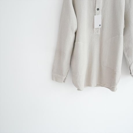 未使用 journal standard luxe購入品 HTS WAFFLE PLAIN HENLEY NECK SHIRT 23050450004730 2608-0008