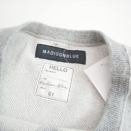 継続販売型 MADISONBLUE HELLO SWEAT L/S URAKE DYED MB224-7005 2607-1224