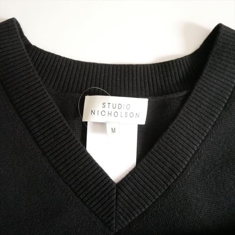 STUDIO NICHOLSON MERINO KNIT VEST FOSS SNW-783 2604-0011
