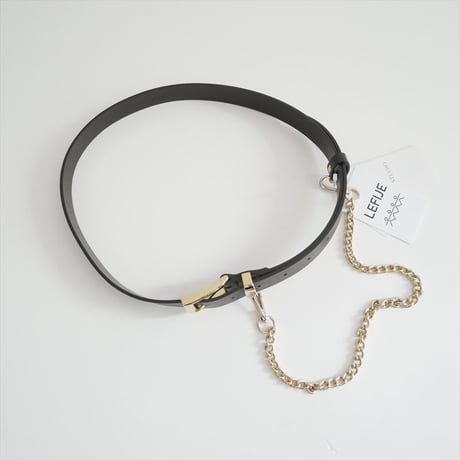 2026SS今季・人気完売品 AP STUDIO別注 LEFIJE 2way chain leather belt 26099587000210 2607-0197