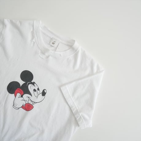 2025SS・人気完売品 6 ROKU BEAUTY&YOUTH MICKEY/Tシャツ 2607-0704