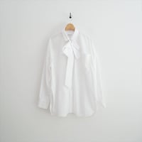 2025AW ENFOLD ASYMMETRY BOW-TIE SHIRT 300IA130-1671 2608-0258