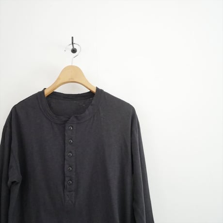 2025 未使用 GOODGRIEF! ROUGH-COT HENLEY NECK TOP 25070560215010 2608-0969