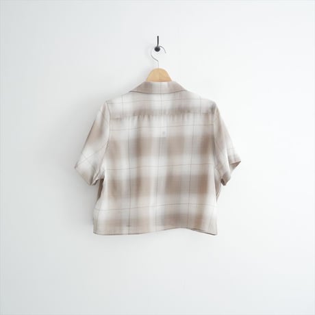 2025SS HYKE T/W OMBRE CHECK SHIRT 15235 2607-1204