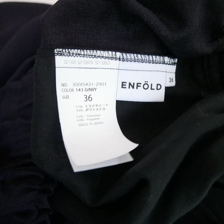 2025SS ENFOLD DRAPE TAPERED-TROUSERS 300IS431-2901 2607-0434