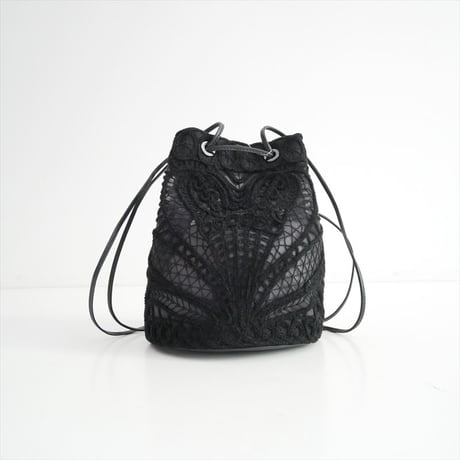 2025AW Mame Kurogouchi Cording Embroidery Bucket Bag MM25FW-AC324 2610-2002