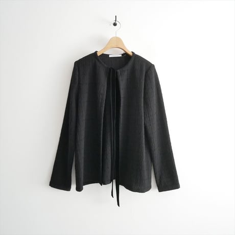 継続販売品 未使用 KEINA RITA FRONT RIBBON TWEED JACKET 2607-0336
