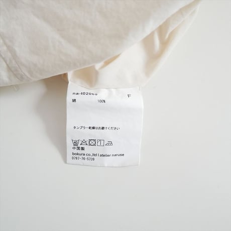 atelier naruse cotton henry neck shirt na-t02065 2606-0287