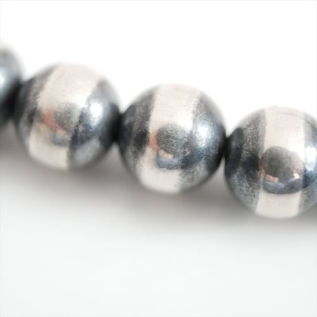 2026SS今季・人気完売品 未使用  ERICKA NICOLAS BEGAY 8MM45CMOXIDISED シルバーネックレス  2607-0764