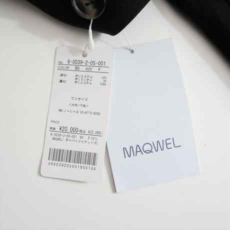 2026 未使用 NOLLEY'S購入品 MAQWEL オーバージャケット 6-0039-2-05-001 2609-0359
