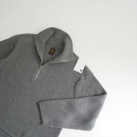 2025AW BATONER SOLID WOOL RIB HALF ZIPニット BN-25FL-035 2609-0295