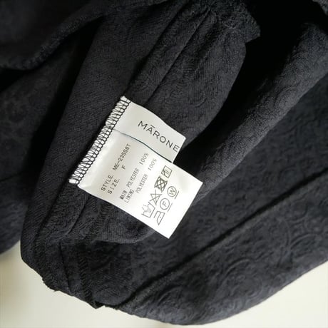 人気完売品 MARONENONFEE ジャガードバルーントップス 2608-0554