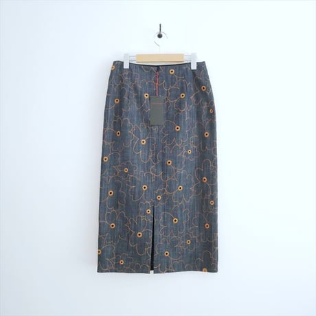 2026・人気完売品 未使用 TOMORROWLAND collection デニムフラワーリング タイトストレートスカート 14056205251 2608-1023