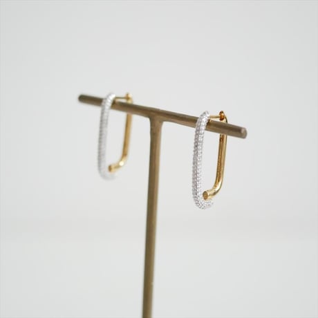 2025・人気完売品 Otiumberg スクエアフープ ピアス conte別注 2607-1114