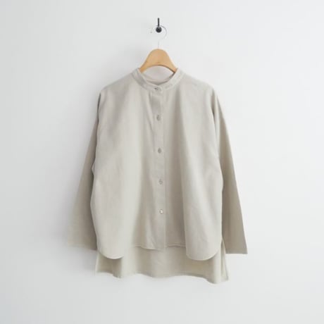 2025AW・人気完売品 evam eva cotton wool band collar shirt E253T165 2604-1245
