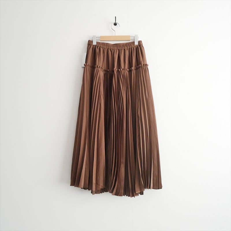 完売 SHE Tokyo Blenda プリーツスカート カーキ 38 継続販売品 SHE Tokyo / Rebecca Brown プリーツスカート / S-SK