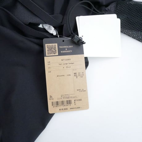 継続販売型 THE NORTH FACE テックラウンジカーディガン NT12360 2605-1274