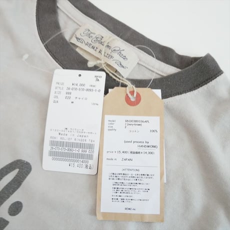 2026SS・人気完売品 未使用 L'Appartement別注 REMI RELIEF RINGER T-SHIRT 26070570009310 2608-0974