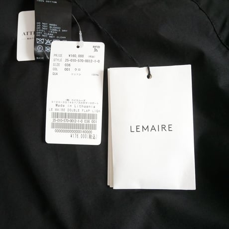 2025 未使用 L'Appartement購入品 LEMAIRE DOUBLE FLAP LIGHT BLOUSON 25010570001210 2605-0982