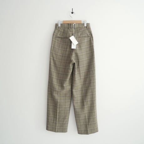 2026 未使用品 AURALEE SILK LINEN NEP CHECK ONE-TUCK SLACKS A26SP04SN 2608-0494