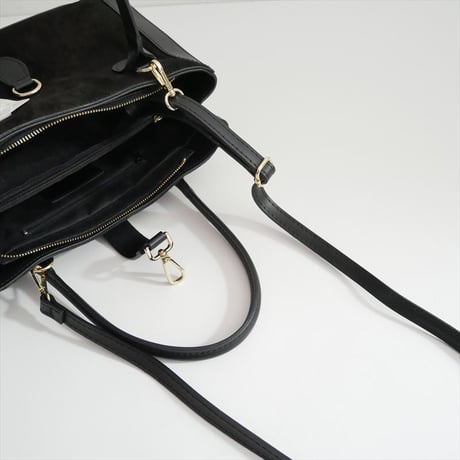 未使用 NEWYORKER購入品 AULENTTI / スエードコンビトートバッグ / 23-93-388505-99 2603-1100