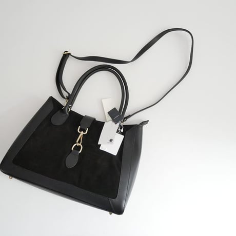 未使用 NEWYORKER購入品 AULENTTI / スエードコンビトートバッグ / 23-93-388505-99 2603-1100