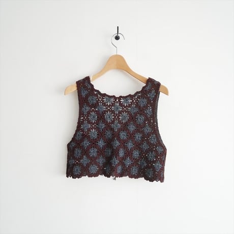 2025SS / 未使用 / JOICEADDED / Embroidered Knitted Vest / J251VT02 / 2602-2066