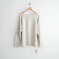 2025AW・人気完売品 未使用 Whim Gazette オフショル裏毛プルオーバー WGZ1052206A0001 2605-0577