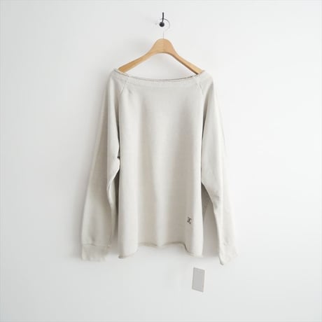 2025AW・人気完売品 未使用 Whim Gazette オフショル裏毛プルオーバー WGZ1052206A0001 2605-0577