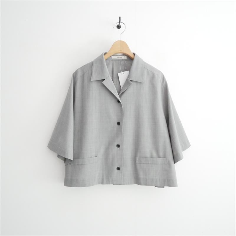 人気完売品 LOHEN OPEN COLLAR CROPPED SHIRT LH24SS-SH