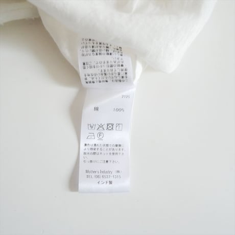 2025SS mizuiro ind / カット ジャガード クルーネック ギャザーワンピース 2510-0684